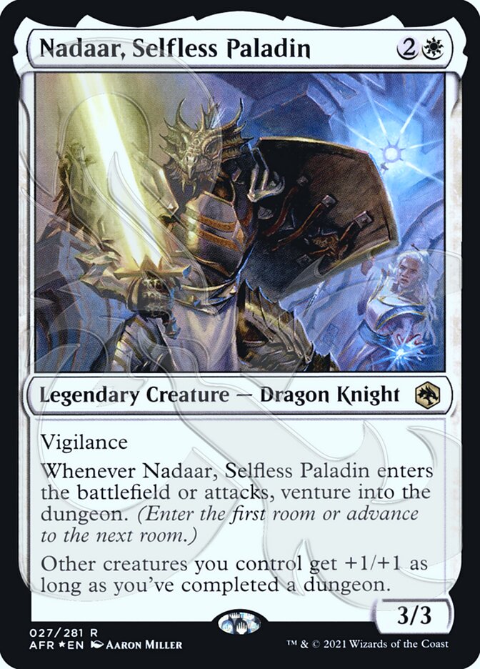 Nadaar, Selfless Paladin (Ampersand Promo) [Dungeons & Dragons: Adventures in the Forgotten Realms Promos] | Gam3 Escape