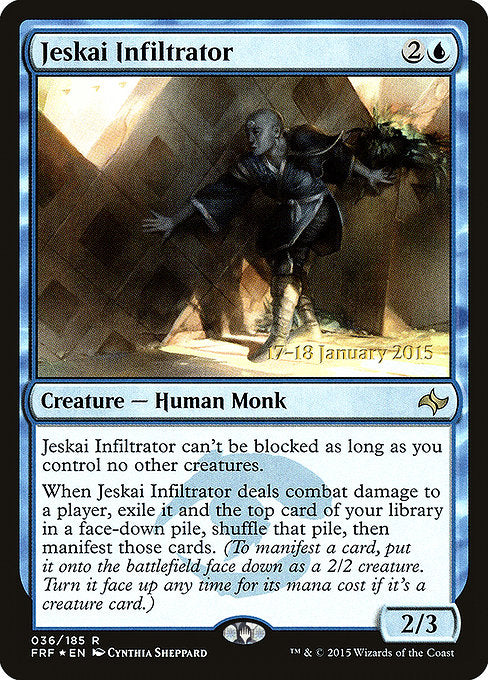 Jeskai Infiltrator [Fate Reforged Promos] | Gam3 Escape