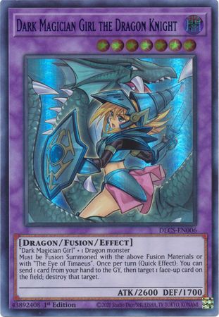 Dark Magician Girl the Dragon Knight (Alternate Art) (Green) [DLCS-EN006] Ultra Rare | Gam3 Escape