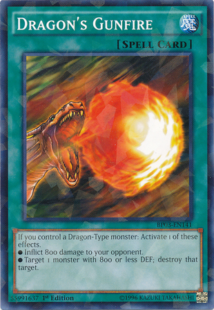 Dragon's Gunfire (Shatterfoil) [BP03-EN141] Common | Gam3 Escape