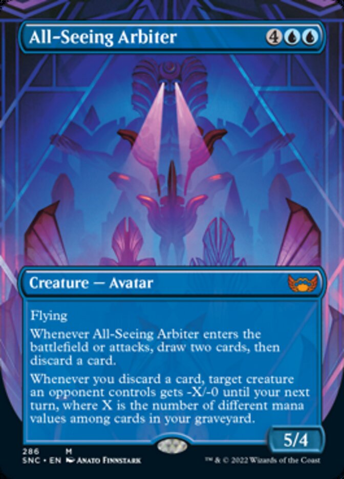 All-Seeing Arbiter (Borderless Alternate Art) [Streets of New Capenna] | Gam3 Escape