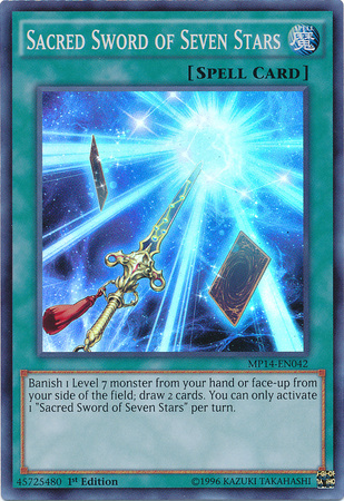Sacred Sword of Seven Stars [MP14-EN042] Super Rare | Gam3 Escape
