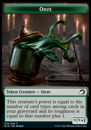 Ooze Token [Innistrad: Midnight Hunt Tokens] | Gam3 Escape