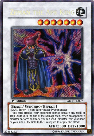 Zeman the Ape King [ABPF-EN097] Secret Rare | Gam3 Escape