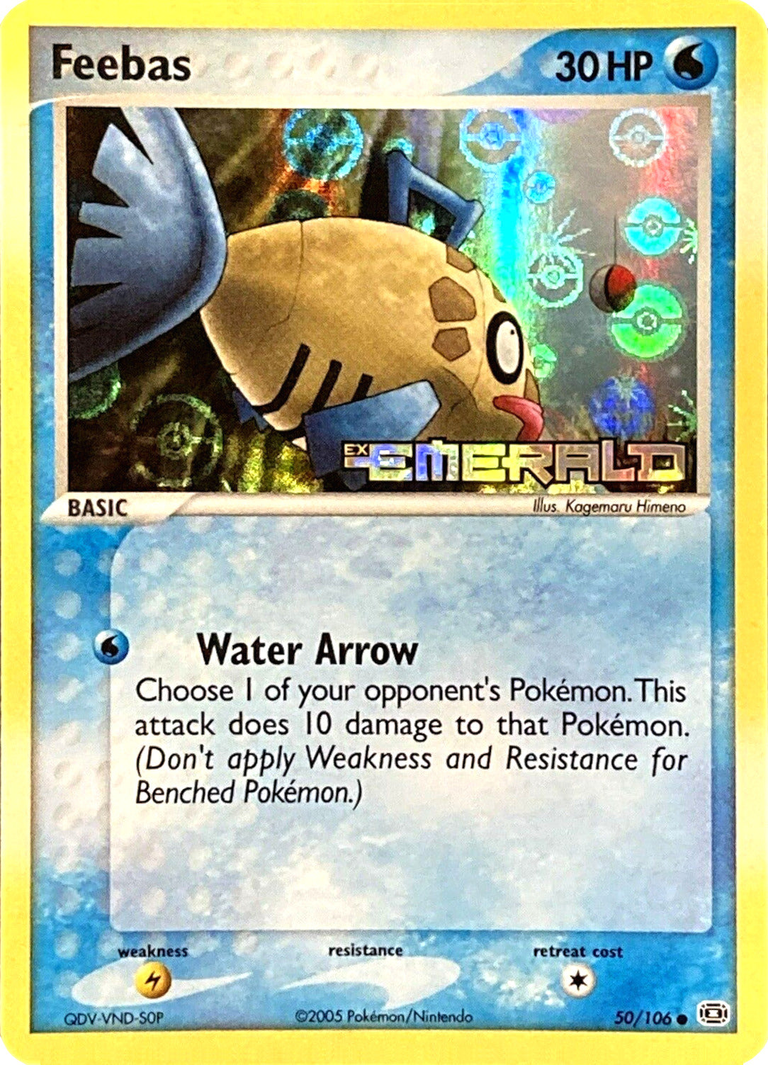 Feebas (50/106) (Stamped) [EX: Emerald] | Gam3 Escape