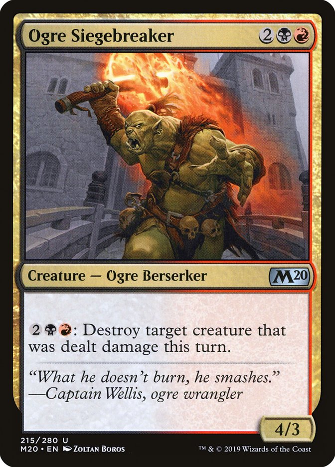 Ogre Siegebreaker [Core Set 2020] | Gam3 Escape