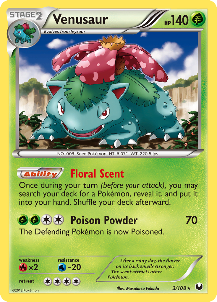 Venusaur (3/108) [Black & White: Dark Explorers] | Gam3 Escape