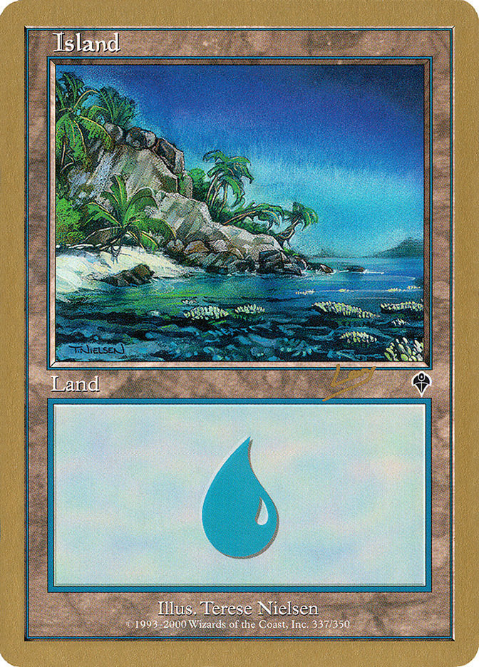 Island (rl337a) (Raphael Levy) [World Championship Decks 2002] | Gam3 Escape