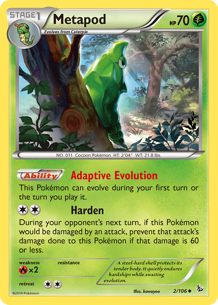 Metapod (2/106) [XY: Flashfire] | Gam3 Escape