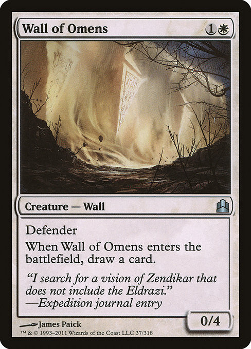 Wall of Omens [Commander 2011] | Gam3 Escape