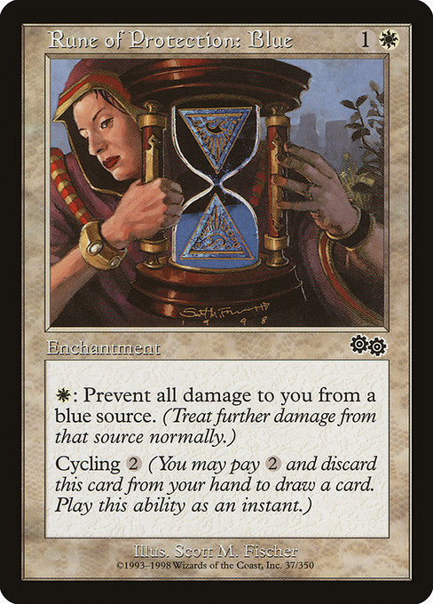 Rune of Protection: Blue [Urza's Saga] | Gam3 Escape