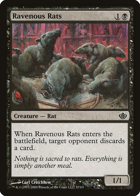 Ravenous Rats [Duel Decks: Garruk vs. Liliana] | Gam3 Escape
