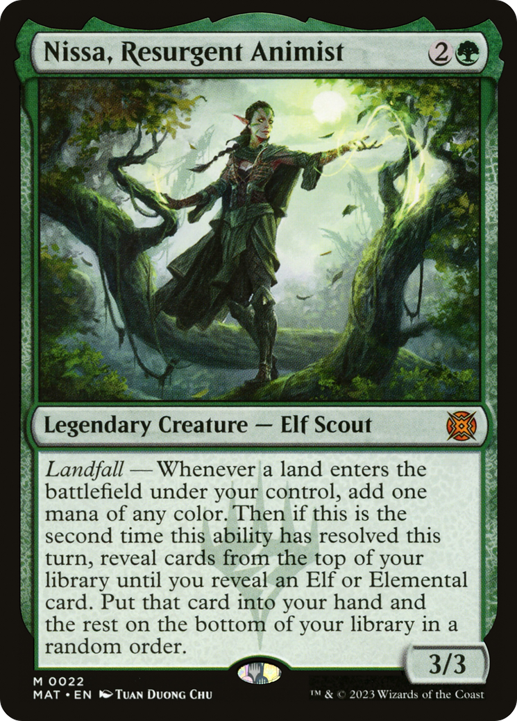 Nissa, Resurgent Animist [March of the Machine: The Aftermath] | Gam3 Escape