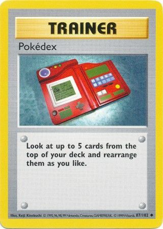 Pokedex (87/102) [Base Set Shadowless Unlimited] | Gam3 Escape