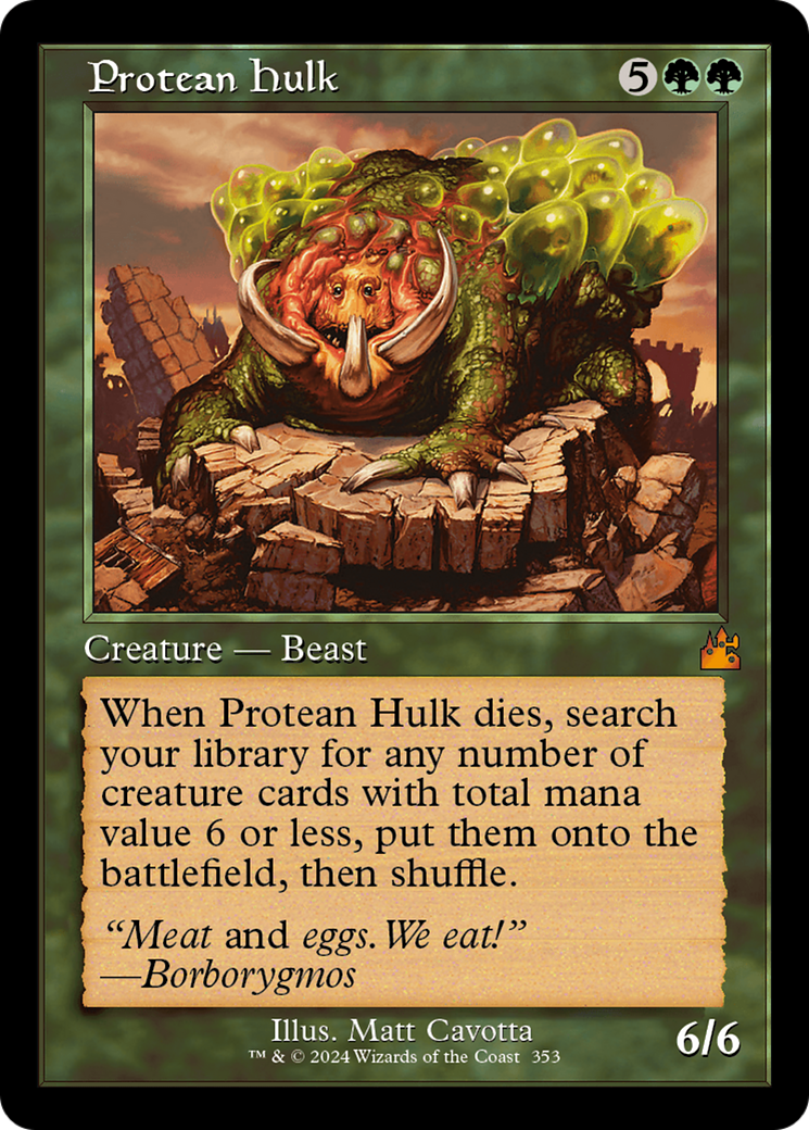 Protean Hulk (Retro Frame) [Ravnica Remastered] | Gam3 Escape