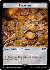 Treasure // Food (0023) Double-Sided Token (Surge Foil) [The Lord of the Rings: Tales of Middle-Earth Tokens] | Gam3 Escape