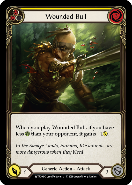 Wounded Bull (Yellow) [WTR201-C] Alpha Print Normal | Gam3 Escape