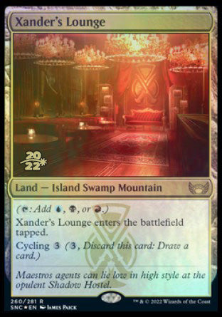 Xander's Lounge [Streets of New Capenna Prerelease Promos] | Gam3 Escape