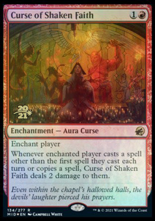 Curse of Shaken Faith [Innistrad: Midnight Hunt Prerelease Promos] | Gam3 Escape