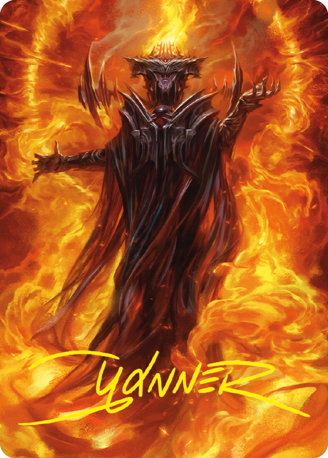 Sauron, the Dark Lord Art Card (Gold-Stamped Signature) [The Lord of the Rings: Tales of Middle-earth Art Series] | Gam3 Escape