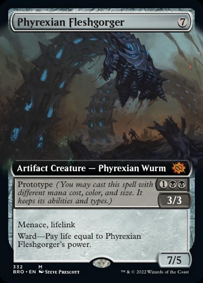 Phyrexian Fleshgorger (Extended Art) [The Brothers' War] | Gam3 Escape