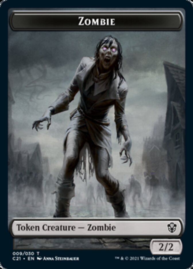 Zombie // Horror Token [Commander 2021 Tokens] | Gam3 Escape