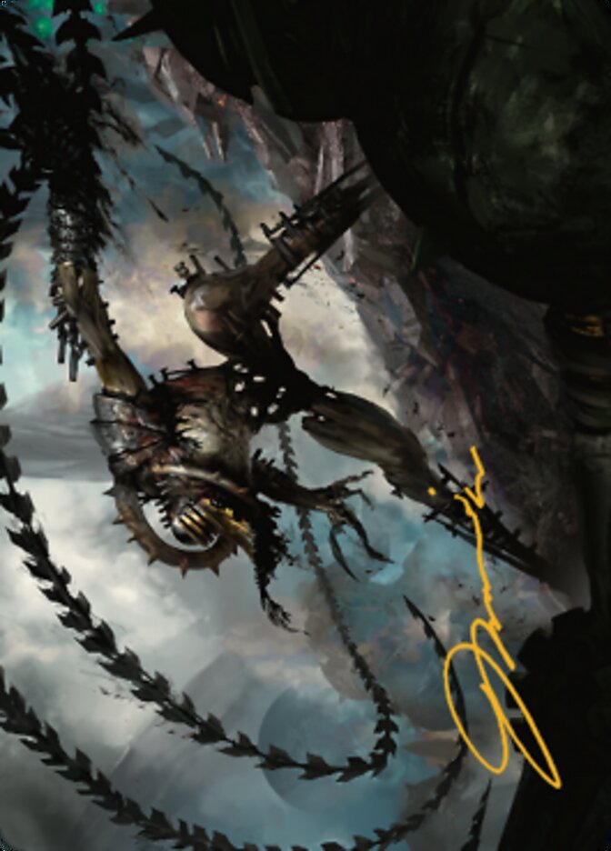 Razorlash Transmogrant Art Card (Gold-Stamped Signature) [The Brothers' War Art Series] | Gam3 Escape