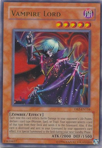 Vampire Lord [DB2-EN116] Ultra Rare | Gam3 Escape