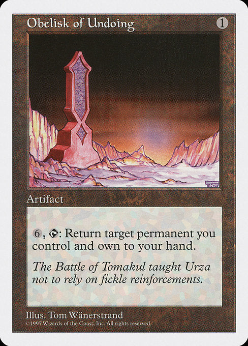 Obelisk of Undoing [Fifth Edition] | Gam3 Escape