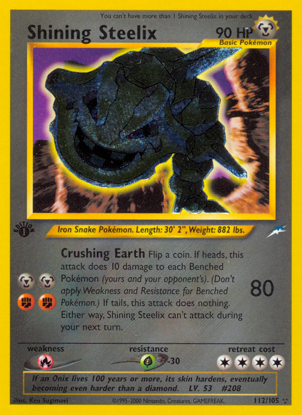 Shining Steelix (112/105) [Neo Destiny 1st Edition] | Gam3 Escape