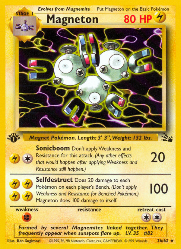 Magneton (26/62) [Fossil 1st Edition] | Gam3 Escape