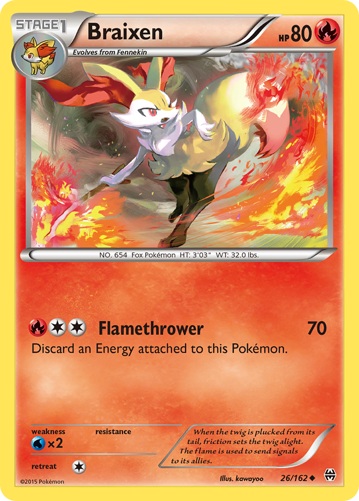 Braixen (26/162) [XY: BREAKthrough] | Gam3 Escape