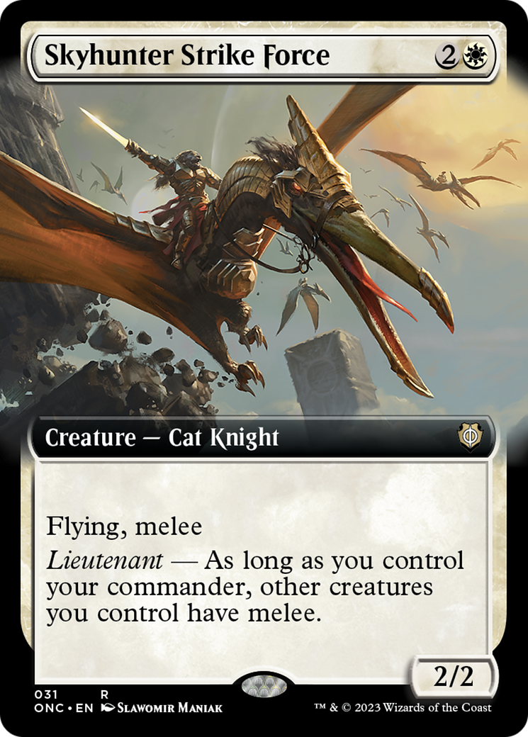 Skyhunter Strike Force (Extended Art) [Phyrexia: All Will Be One Commander] | Gam3 Escape