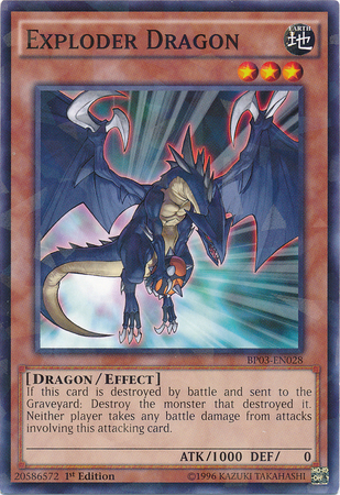 Exploder Dragon (Shatterfoil) [BP03-EN028] Common | Gam3 Escape
