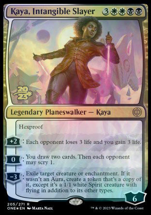 Kaya, Intangible Slayer [Phyrexia: All Will Be One Prerelease Promos] | Gam3 Escape