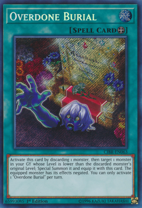Overdone Burial [CIBR-EN063] Secret Rare | Gam3 Escape