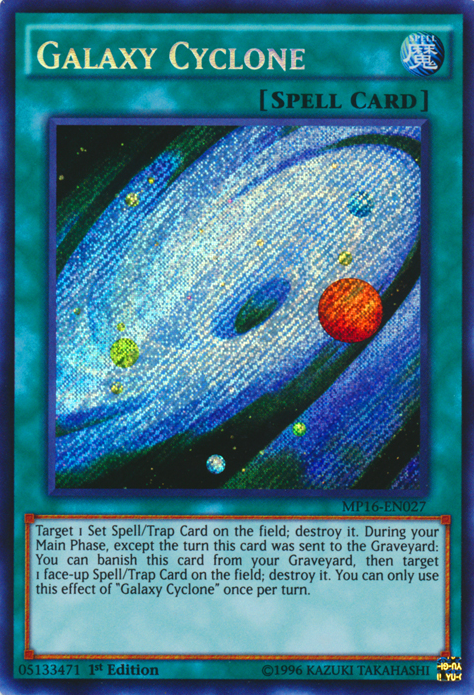 Galaxy Cyclone [MP16-EN027] Secret Rare | Gam3 Escape