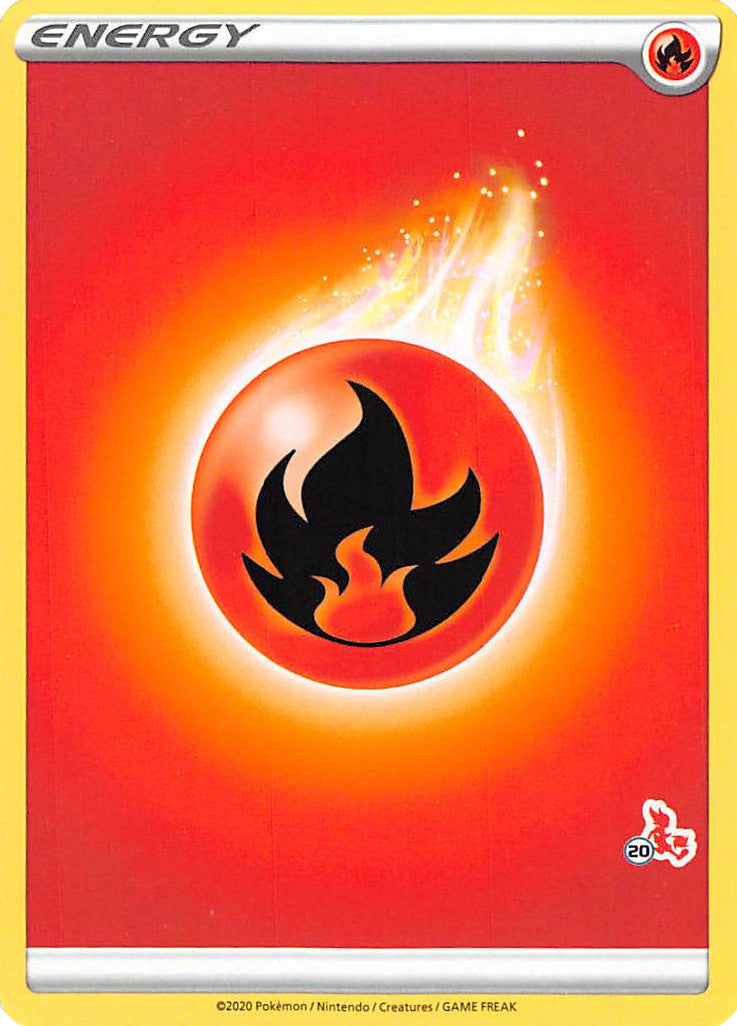Fire Energy (Cinderace Stamp #20) [Battle Academy 2022] | Gam3 Escape