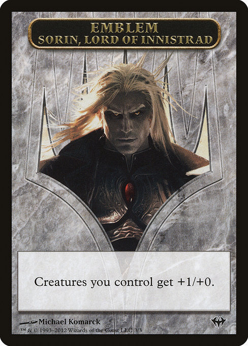 Sorin, Lord of Innistrad Emblem [Dark Ascension Tokens] | Gam3 Escape