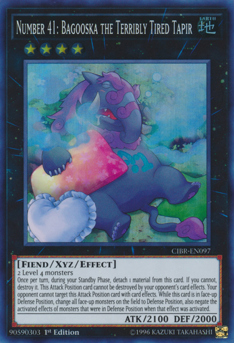 Number 41: Bagooska the Terribly Tired Tapir [CIBR-EN097] Super Rare | Gam3 Escape