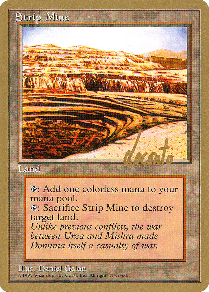 Strip Mine (Michael Loconto) [Pro Tour Collector Set] | Gam3 Escape