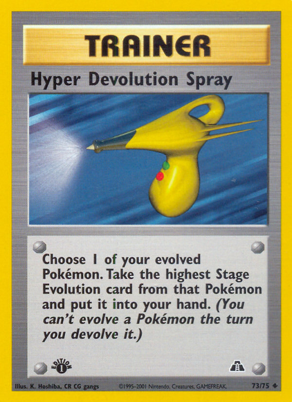 Hyper Devolution Spray (73/75) [Neo Discovery 1st Edition] | Gam3 Escape