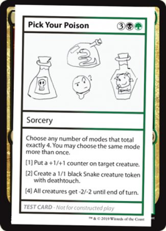Pick Your Poison (2021 Edition) [Mystery Booster Playtest Cards] | Gam3 Escape