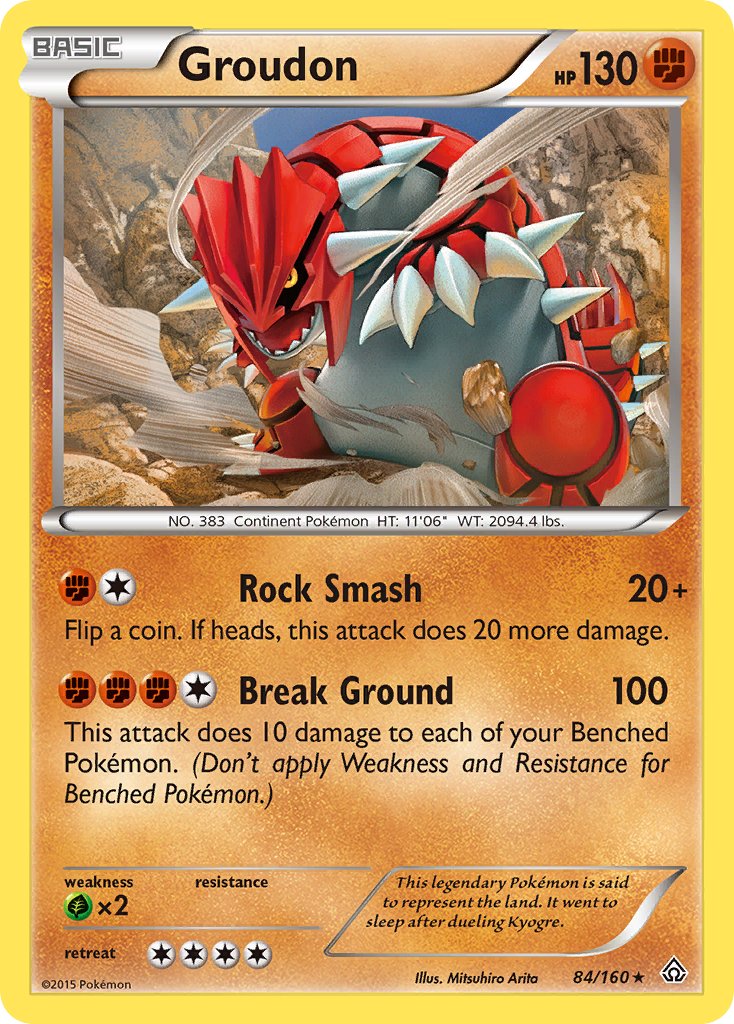 Groudon (84/160) (Theme Deck Exclusive) [XY: Primal Clash] | Gam3 Escape