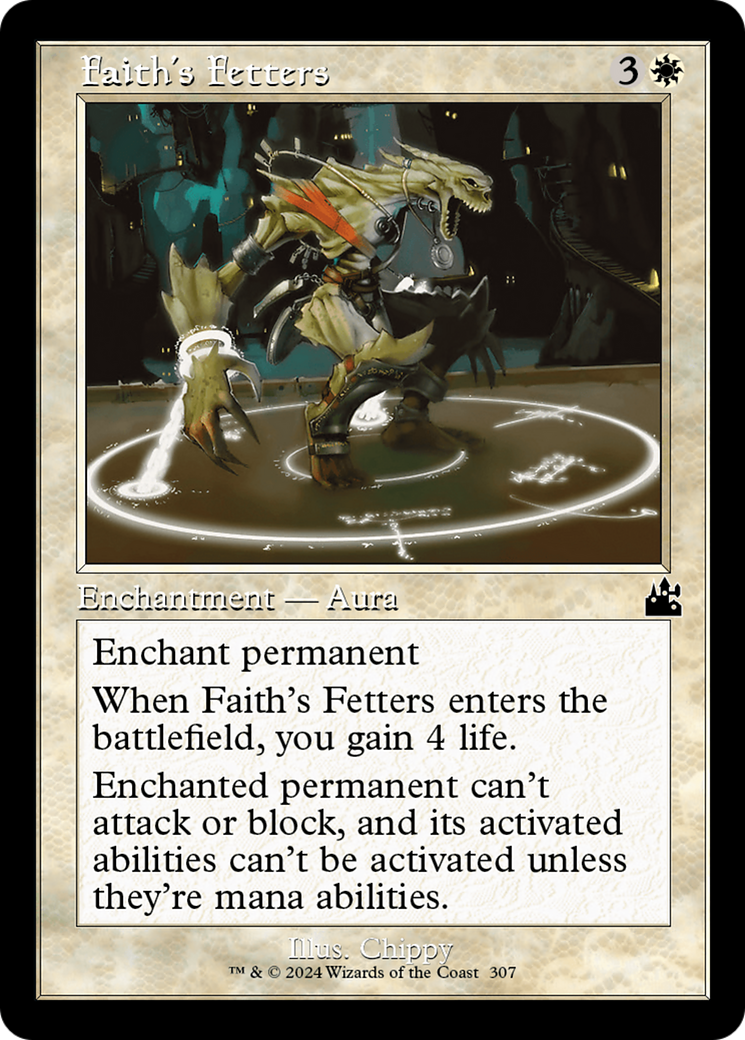 Faith's Fetters (Retro Frame) [Ravnica Remastered] | Gam3 Escape