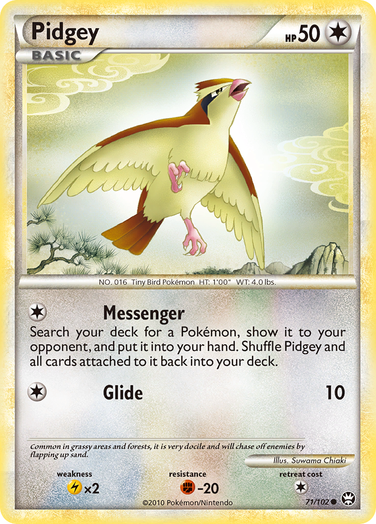 Pidgey (71/102) [HeartGold & SoulSilver: Triumphant] | Gam3 Escape