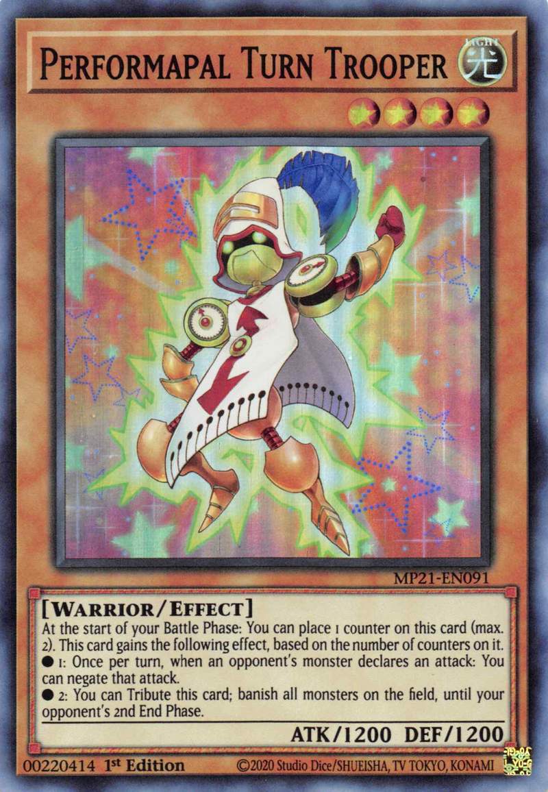 Performapal Turn Trooper [MP21-EN091] Super Rare | Gam3 Escape
