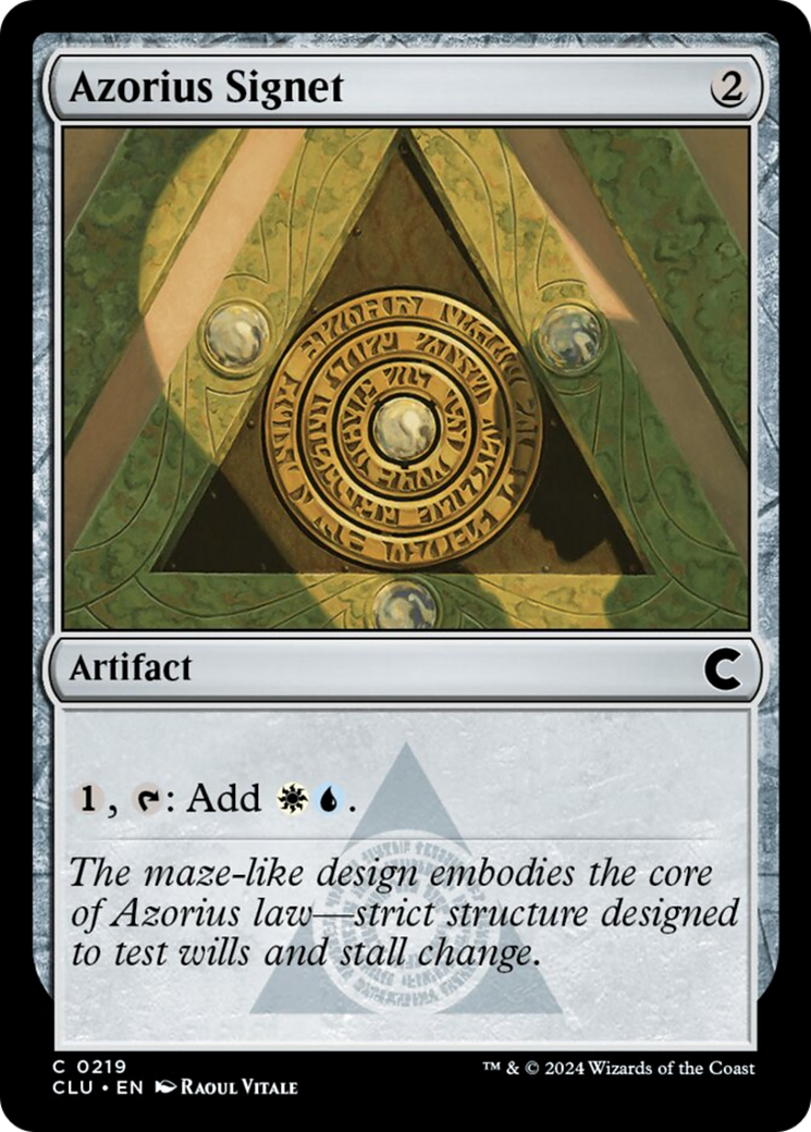 Azorius Signet [Ravnica: Clue Edition] | Gam3 Escape