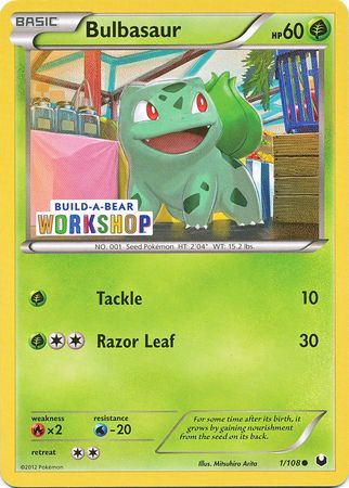 Bulbasaur (1/108) (Build A Bear Workshop Exclusive) [Black & White: Dark Explorers] | Gam3 Escape