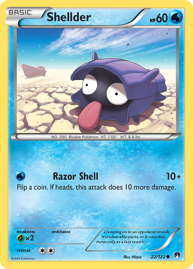 Shellder (22/122) [XY: BREAKpoint] | Gam3 Escape